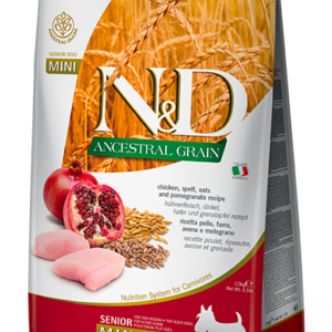 N&D Granos Ancestrales Senior Mini Pollo 2.5kg