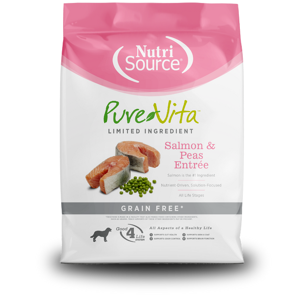 Nutri Source Pure Vita Salmon y Guisantes Libre de Granos
